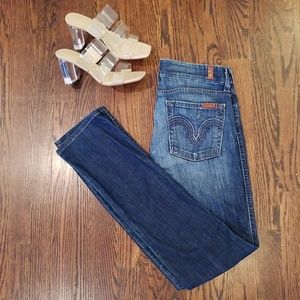 7 For All Mankind rare Sequined Kate Jeans Sz 27